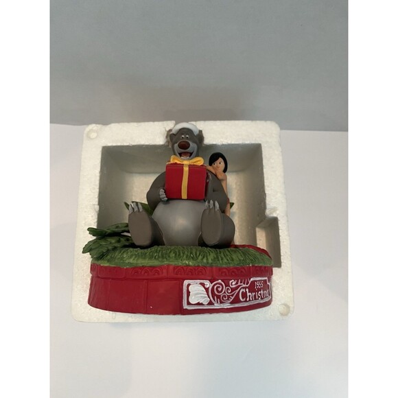 Walt Disney Christmas 1995 "For You, Baloo" Grolier Baloo And Mowgli Jungle Book - Picture 8 of 9